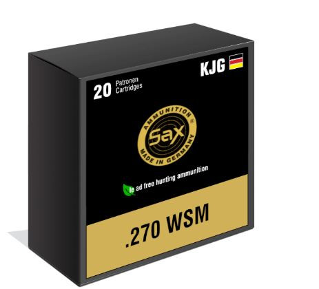 SAX .270 WSM KJG-SR Golyós Lőszer